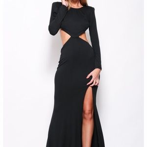 Hello Molly Sexy Black Maxi Dress !